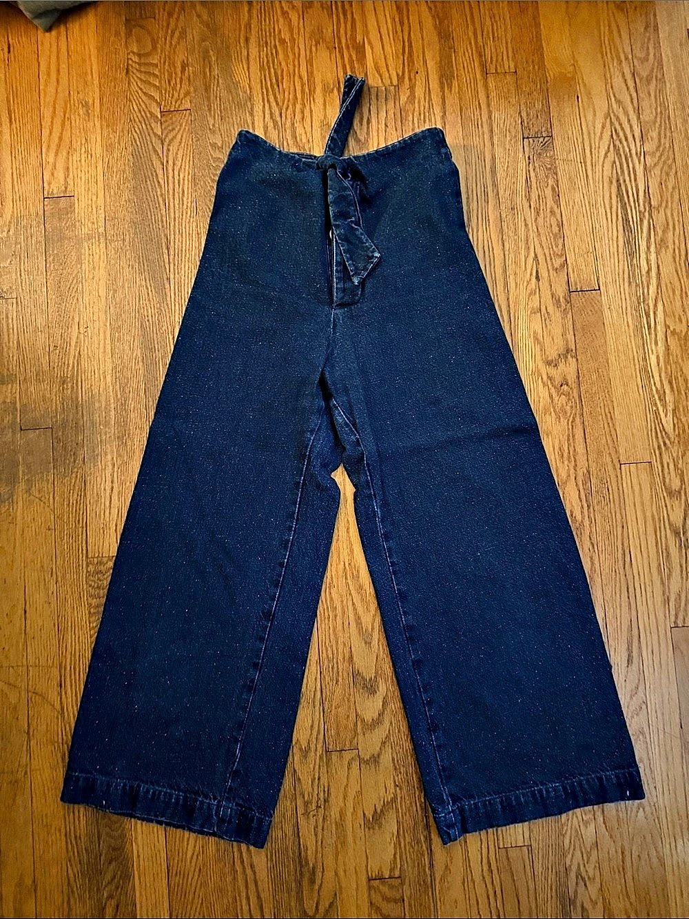 Micaela Greg Wide Leg Jeans in Blue Size Small